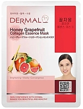 Fragrances, Perfumes, Cosmetics はちみつとグレープフルーツのコラーゲンシートフェイスマスク - Dermal Honey Grapefruit  Collagen Essence Mask