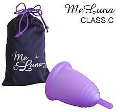 Menstrual Cup with Leg, Size L, Purple - MeLuna Classic Menstrual Cup — photo N2