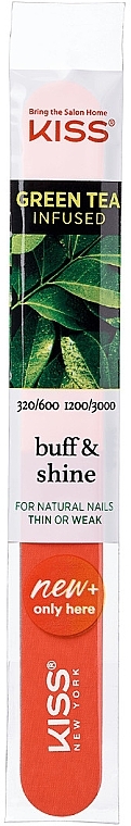 4-Sided Nail File, F 710 - Kiss Green Tea Infused — photo N2