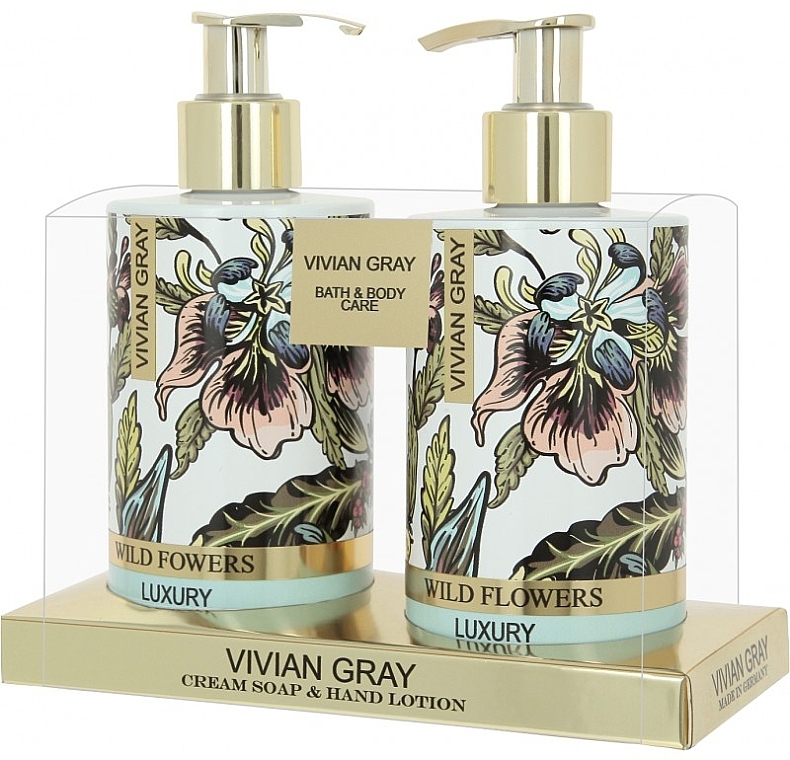 Personal Care Set - Vivian Gray Wild Flowers Set (soap/250ml + h/lot/250ml) — photo N1