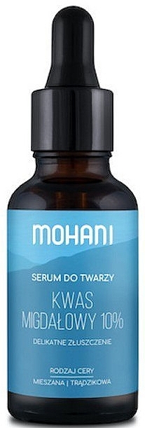 Smoothing Face Serum with Mandelic Acid 10% - Mohani Smoothing Facial Serum With Mandelic Acid 10% — photo N2