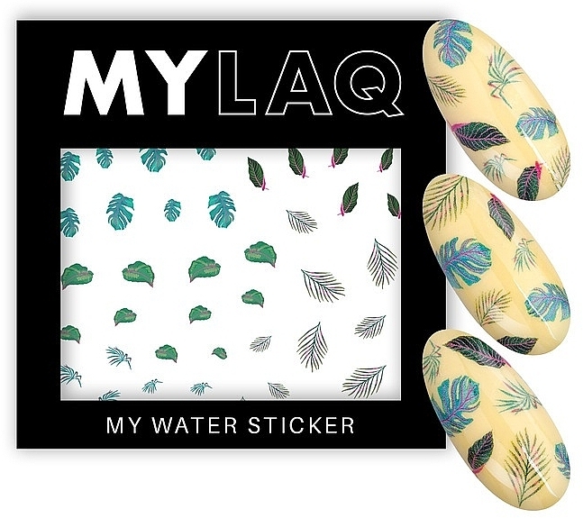 Nail Stickers 'My Pastel Leaf' - MylaQ My Water Sticker My Pastel Leaf — photo N8