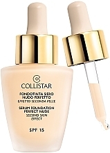 Fragrances, Perfumes, Cosmetics Serum Foundation - Collistar Serum Foundation Perfect Nude Second Skin Effect SPF 15