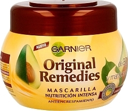 Curly Hair Avocado Intense Mask - Garnier Original Remedies Intense Nutrition Anti-frizz Mask — photo N6