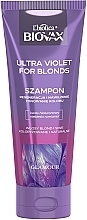 Fragrances, Perfumes, Cosmetics Intensively Regenerating Toning Shampoo - L'biotica Biovax Ultra Violet for Blonds Intensive Regeneration And Color Toninng