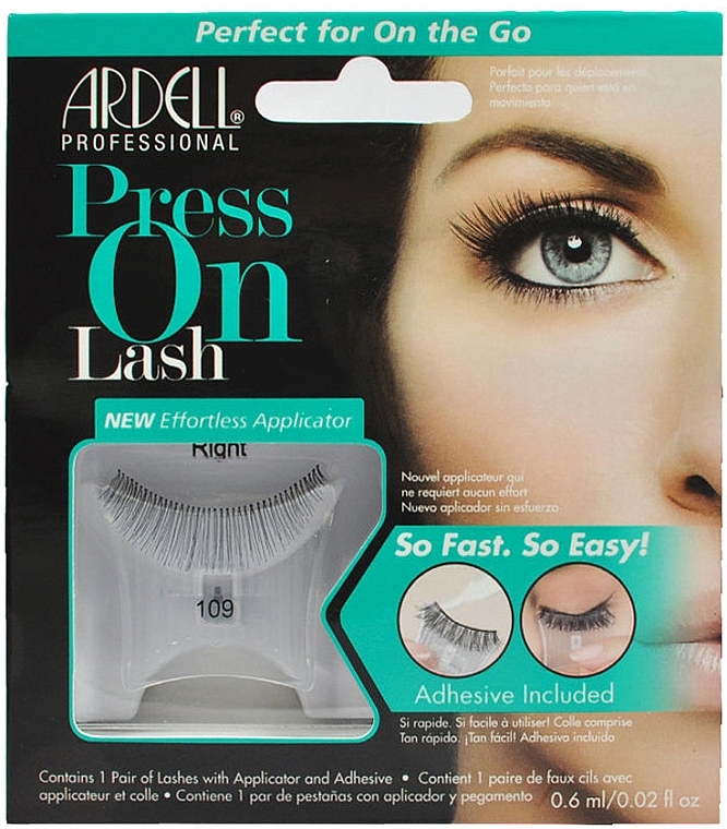 Flase Lashes - Ardell Press On Lash 109 Black — photo N1