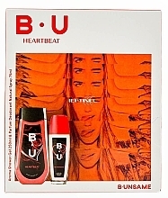 Fragrances, Perfumes, Cosmetics B.U. Heartbeat - Set (deo/75 ml + sh/gel/250 ml)