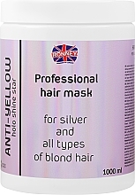 Mask for Grey & Blonde Hair - Ronney Professional Anti-Yellow Hair Mask — photo N3