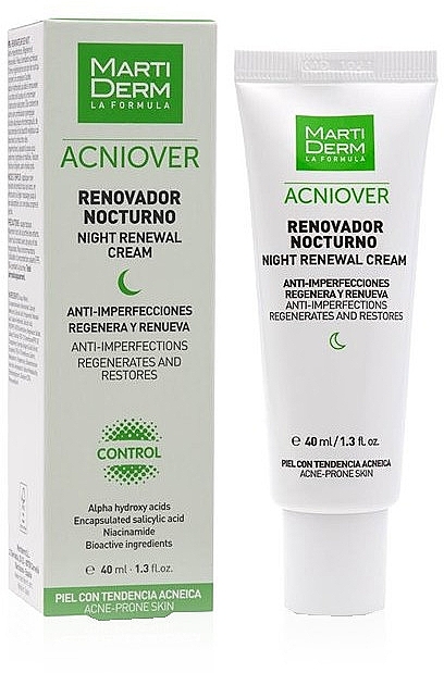 Revitalizing Night Face Cream - Martiderm Acniover Night Renewal — photo N3