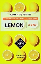 Ultra Thin Lemon Face Mask - Etude House Therapy Air Mask Lemon — photo N6