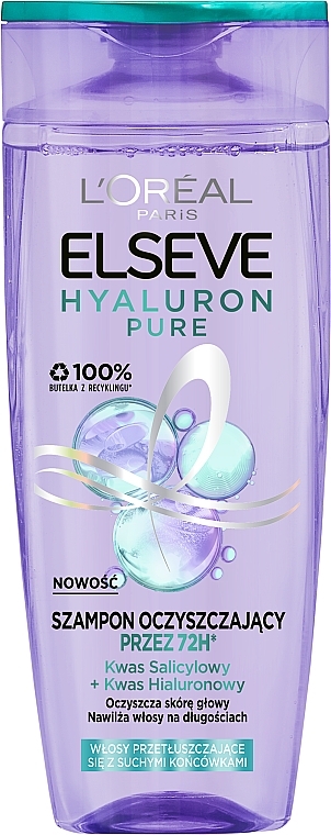 Shampoo - L'Oreal Paris Elseve Hyaluron Pure Shampoo — photo N1