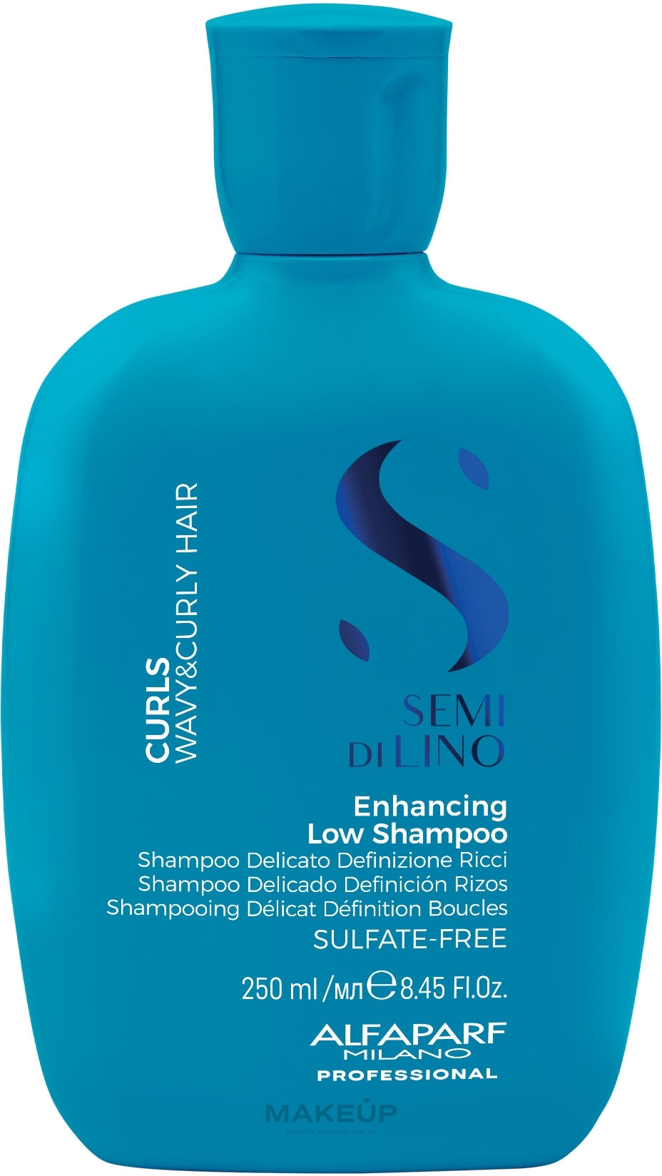 Curly Hair Shampoo - Alfaparf Semi Di Lino Curls Enhancing Low Szampon — photo 250 ml