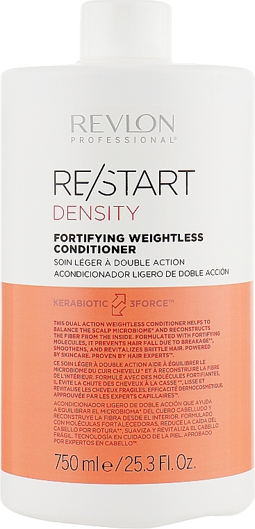 Weightless Fortifying Conditioner - Revlon Professional Restart Density Weightless Fortifying Conditioner — photo N9