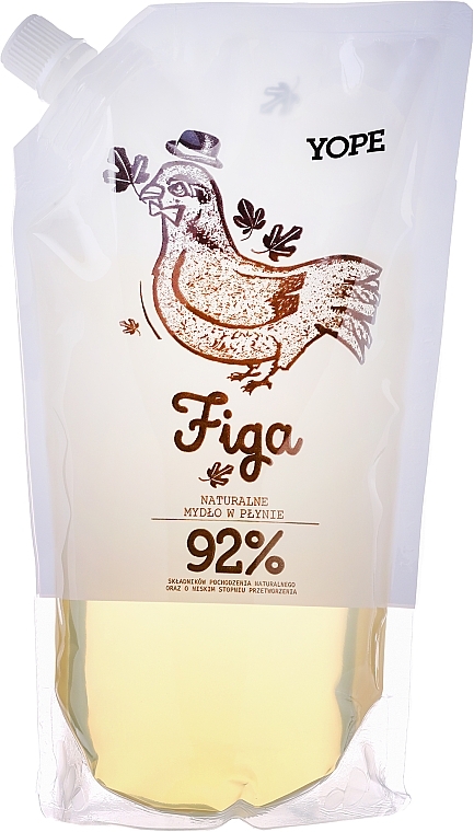 Liquid Soap "Fig" (doypack) - Yope Fig Tree Natural Liquid Soap Doypack — photo N1