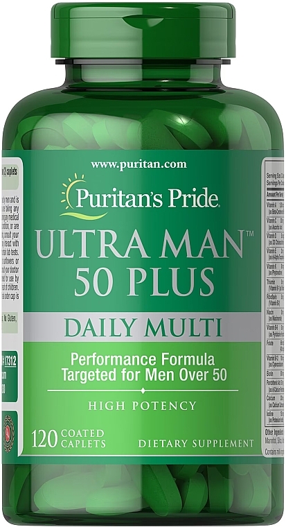 Men Dietary Supplement - Puritan's Pride Ultra Man 50 Plus — photo N2