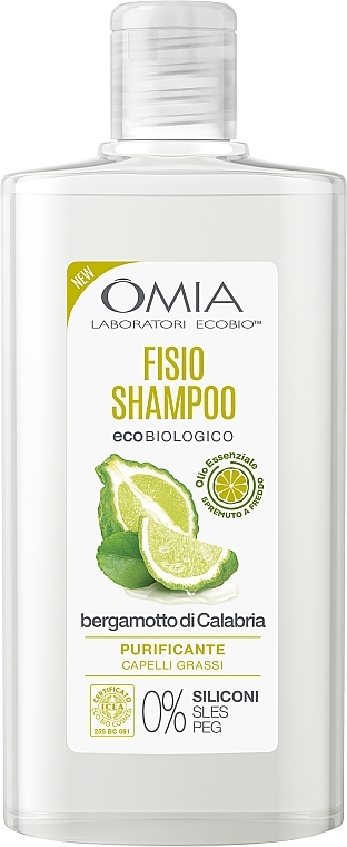 Bergamot Shampoo - Omia Laboratori Ecobio Bergamot of Calabria — photo N1