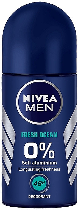 Deodorant - Nivea Men Fresh Ocean 48H Quick Dry Deodorant Roll-On — photo N1