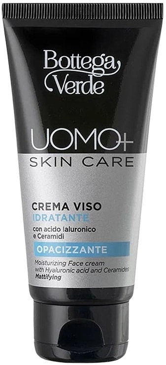 Moisturizing and Mattifying Face Cream - Bottega Verde Uomo+ Skin Care Moisturizing and Mattifying Face Cream — photo N1