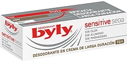 Long-Lasting Foot Deodorant Cream for Sensitive Skin - Byly Sensitive Silk Long Lasting 72h Deodorant Cream — photo N1