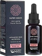 Fragrances, Perfumes, Cosmetics Face Serum - Wooden Spoon Super Seeds Bulgarian Rose Oil Anti-aging Facial Serum