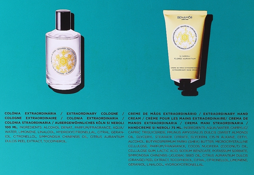 Set - Benamor Si Neroli (cologne/100ml + hand/cream/75ml) — photo N3