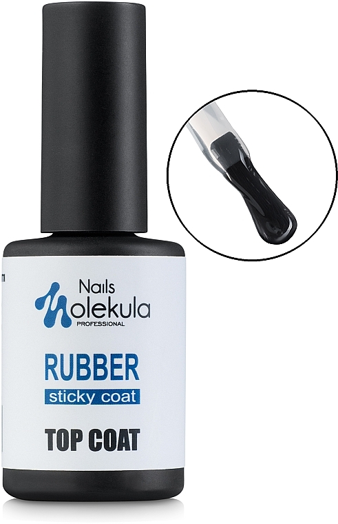 Rubber Nail Top - Nails Molekula Top Coat Rubber Sticky — photo N6