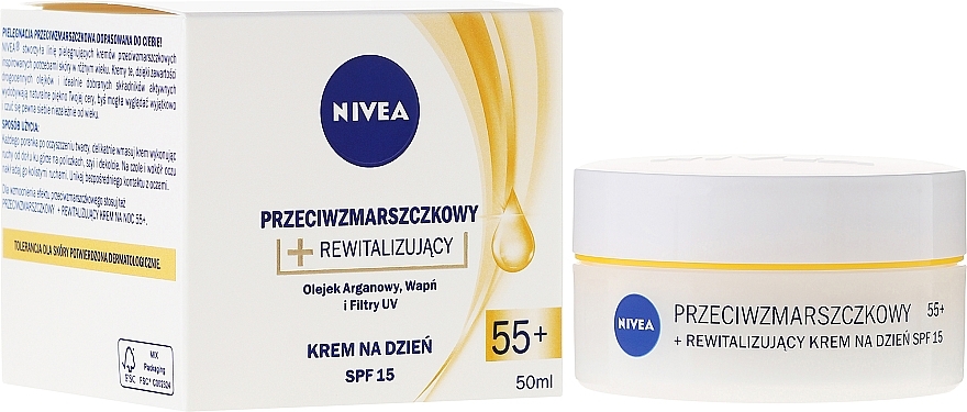 Day Cream "Youth Energy + Revitalizing" 55+ - NIVEA Anti-Wrinkle Revitalizing Day Cream 55+ — photo N2