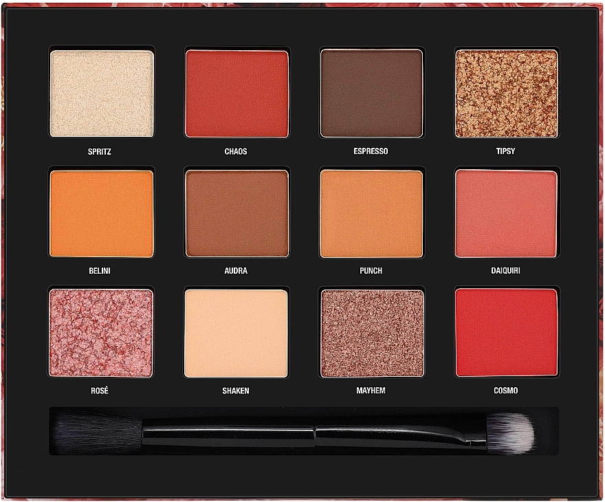 Eyeshadow Palette - W7 Let's Brunch With Vickaboo Pressed Pigment Palette — photo N2