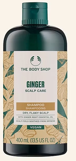 Anti-Dandruff Ginger & Silk Protein Shampoo for Dry, Flaky Scalp - The Body Shop Ginger Shampoo Anti-Dandruff Vegan — photo N3