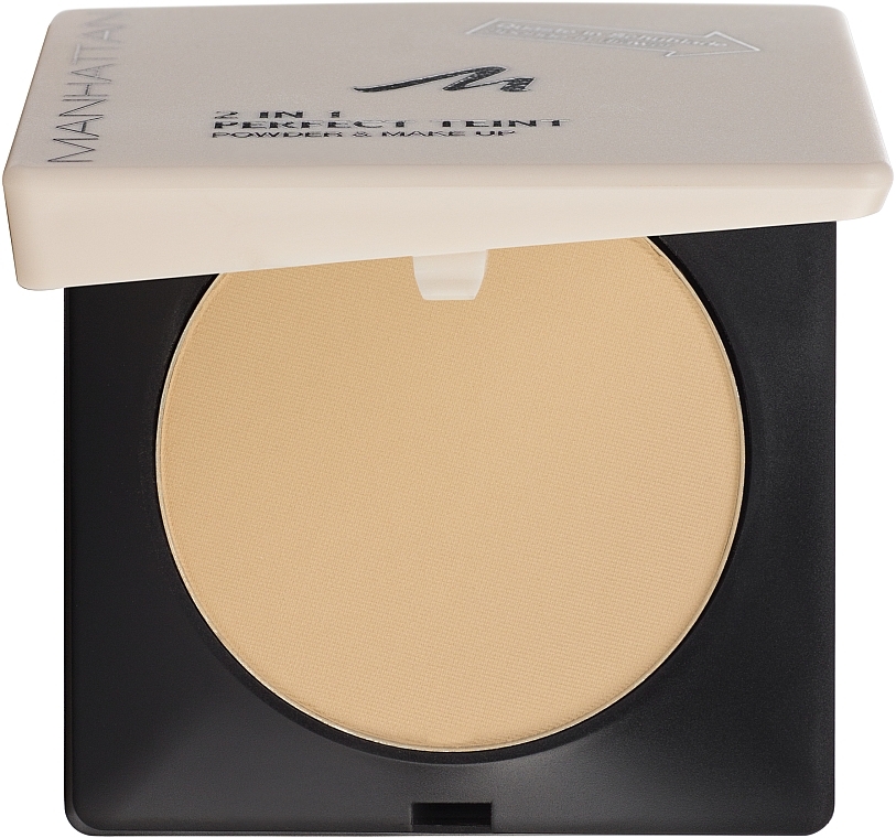 Compact Powder - Manhattan 2 in 1 Perfect Teint Powder & Makeup — photo N1