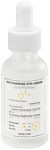 Niacinamide Vitamin Face Serum - Bergamo Niacinamide Vita Serum — photo N1