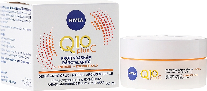 Anti-Wrinkle Cream - NIVEA Q10 Plus Energizing Anti-Wrinkle Day Cream SPF15 — photo N7