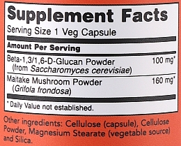 Dietary Supplement "Beta-1,3/1,6-D-Glucan", 100mg, powder - Now Foods Beta-1,3/1,6-D-Glucan — photo N2