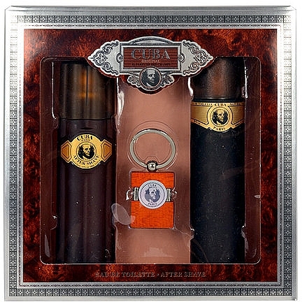 Cuba Gold - Set (edt/100ml + ash/lot/100ml + trinket) — photo N1