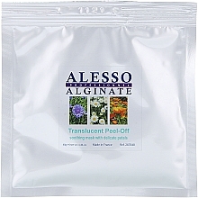 Fragrances, Perfumes, Cosmetics Soothing Alginate Mask with Delicate Petals - Alesso Professionnel Translucent Alginate Peel-Off Face Mask With Delicate Petals