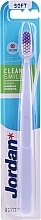 Toothbrush, soft, lilac - Jordan Clean Smile Soft — photo N1