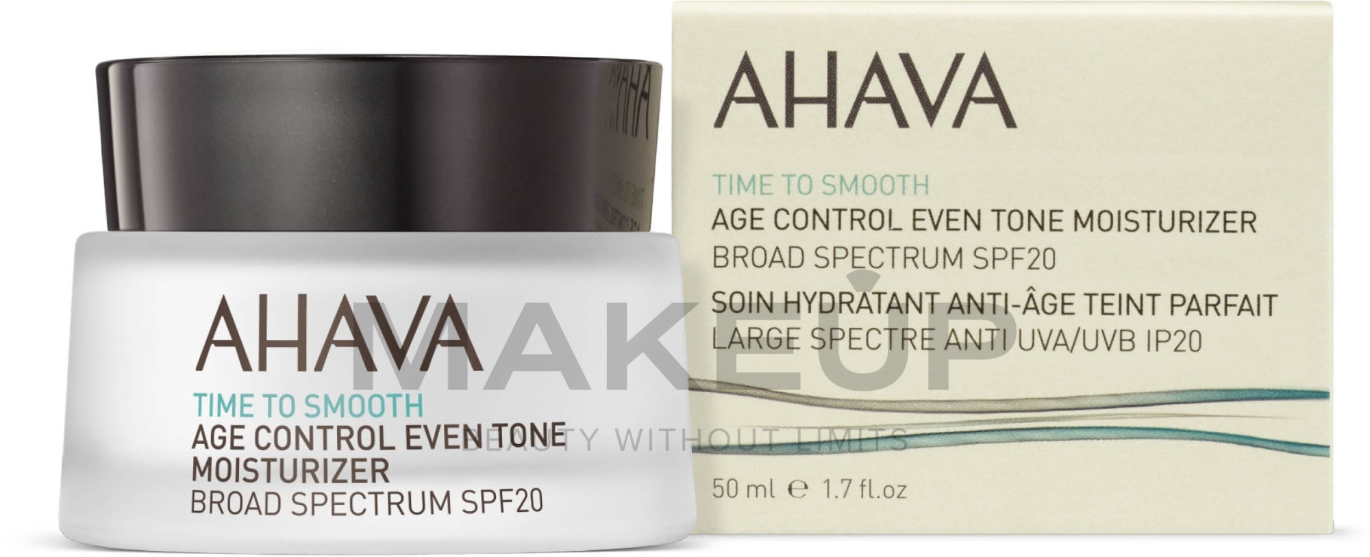 Rejuvenating & Moisturizing Even Skin Tone Cream SPF20 - Ahava Age Control Even Tone Moisturizer Broad — photo 50 ml