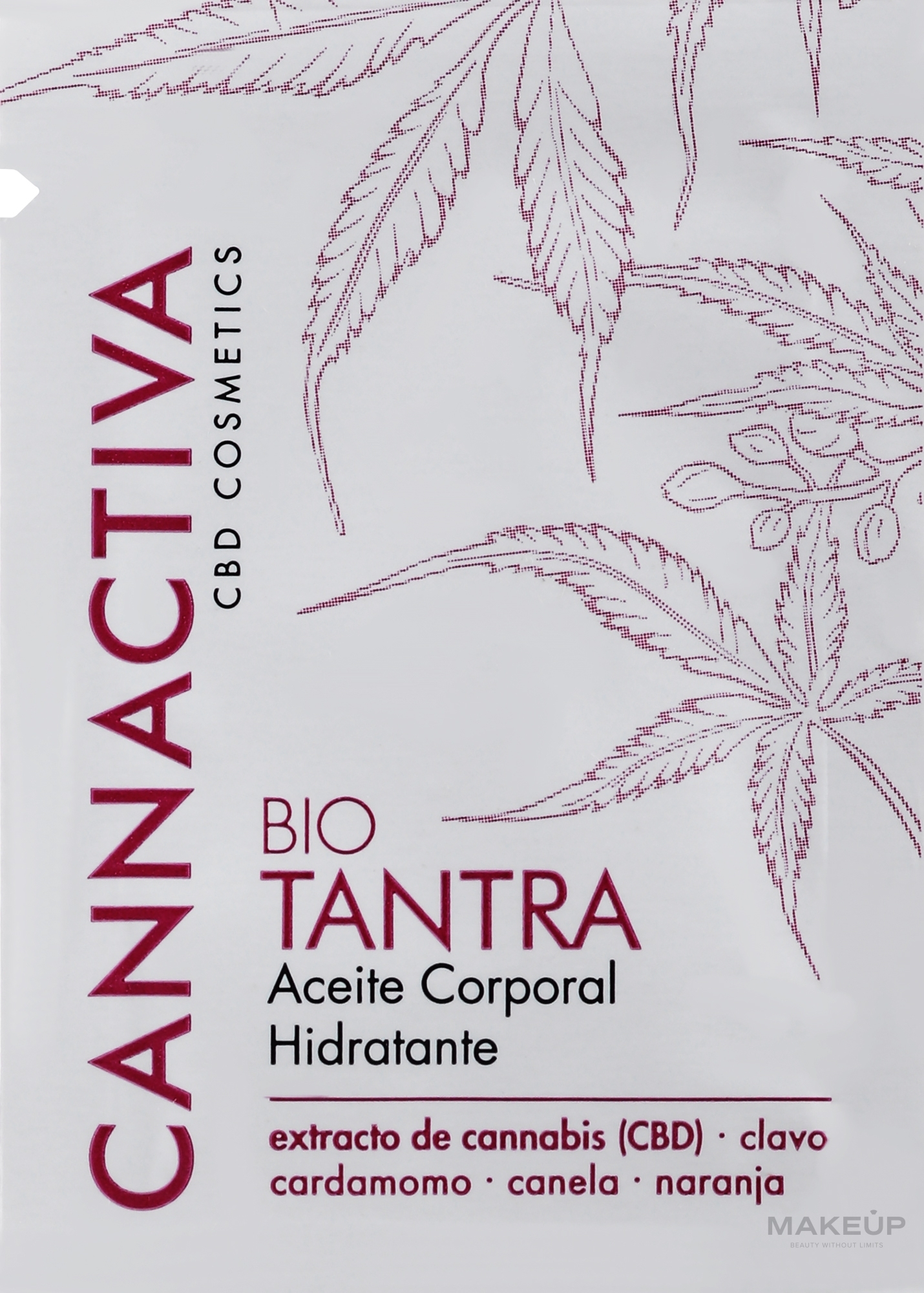 GIFT! Body Oil with Cannabis & Plant Extracts - Cannactiva Tantra Body Oil — photo 2 ml