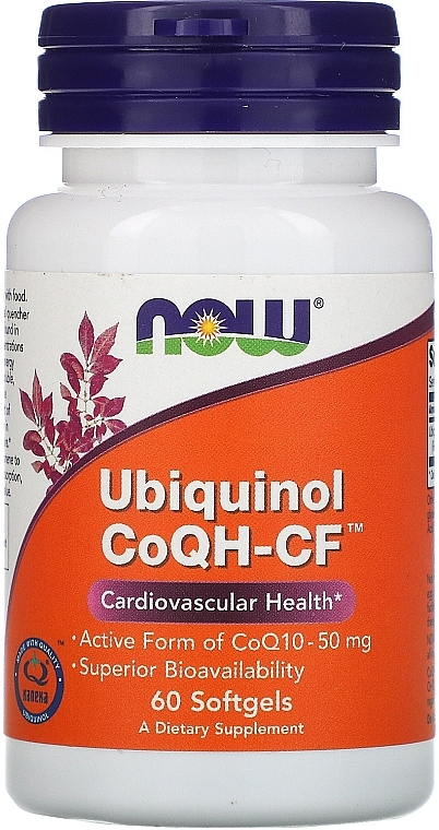 Capsules "Ubiquinol" - Now Foods Ubiquinol CoQH-CF Softgels — photo N6