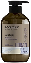 Fragrances, Perfumes, Cosmetics Repair Balm for Damaged Hair "Argan & White Jasmine" - Ecolatier Urban Hair Balm