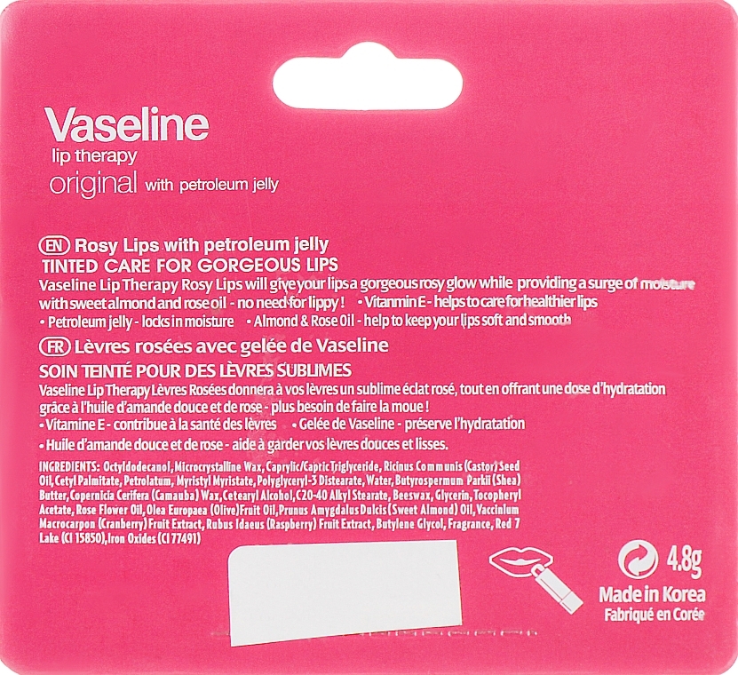 Lip Balm - Vaseline Lip Therapy Rosy Lips — photo N5