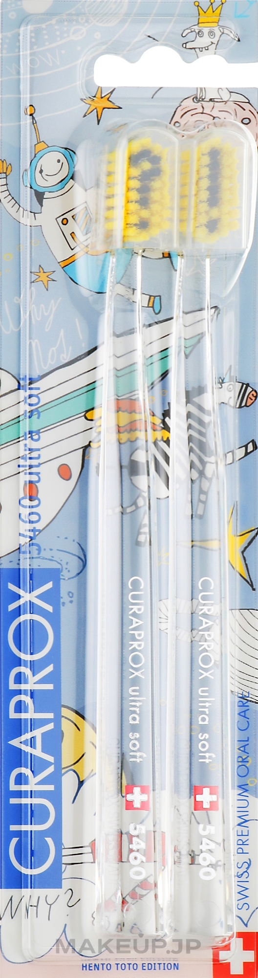 Toothbrush Set "Hento Toto Edition" 5460 Ultra Soft, 2 pcs, transparent - Curaprox — photo 2 szt.