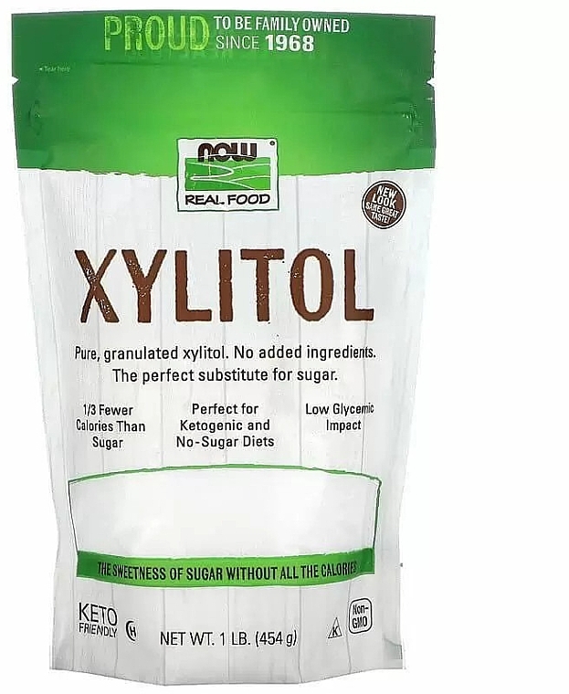 Xylitol Sugar Substitute - Now Foods Real Food Xylitol — photo N1