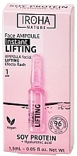 Lifting & Firming Face Ampoule with Soy Protein and Hyaluronic Acid - Iroha Nature Instant Flash Lifting Face Ampoule — photo N1