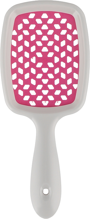 Hair Brush, white with pink teeth - Kodi Professional Soft Touch Hairbrush — photo N2