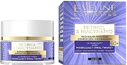 Ultra-Rich Modelling Night Face Cream 60+ - Eveline Cosmetics Retinol & Niacynamid — photo N1