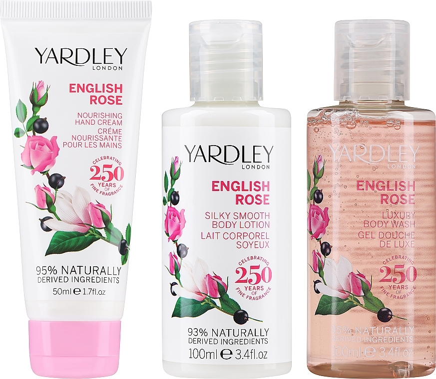 Set - Yardley London English Rose Collection (h/cr/50ml+ sh gel/100ml + b/lot/100ml) — photo N13