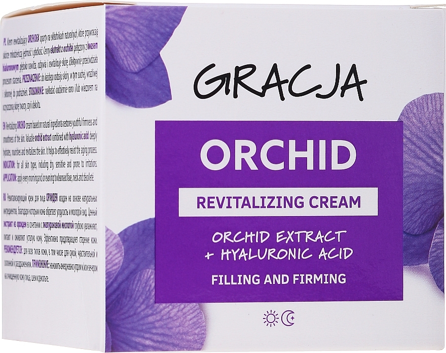 GIFT Revitalizing Anti-Wrinkle Cream with Orchid Extract & Hyaluronic Acid - Gracja Orchid Revitalizing Anti-Wrinkle Day/Night Cream — photo N2