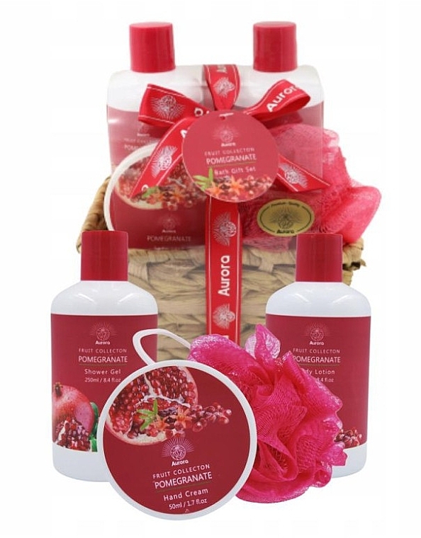 Set, 5 products - Aurora Fruit Collection Pomegranate Set — photo N1