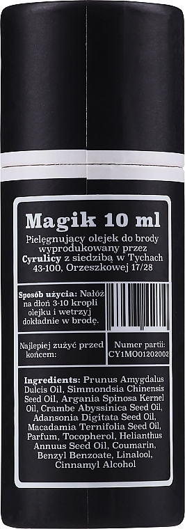 Beard Oil "Magician" - Cyrulicy Magik Beard Oil — photo N9